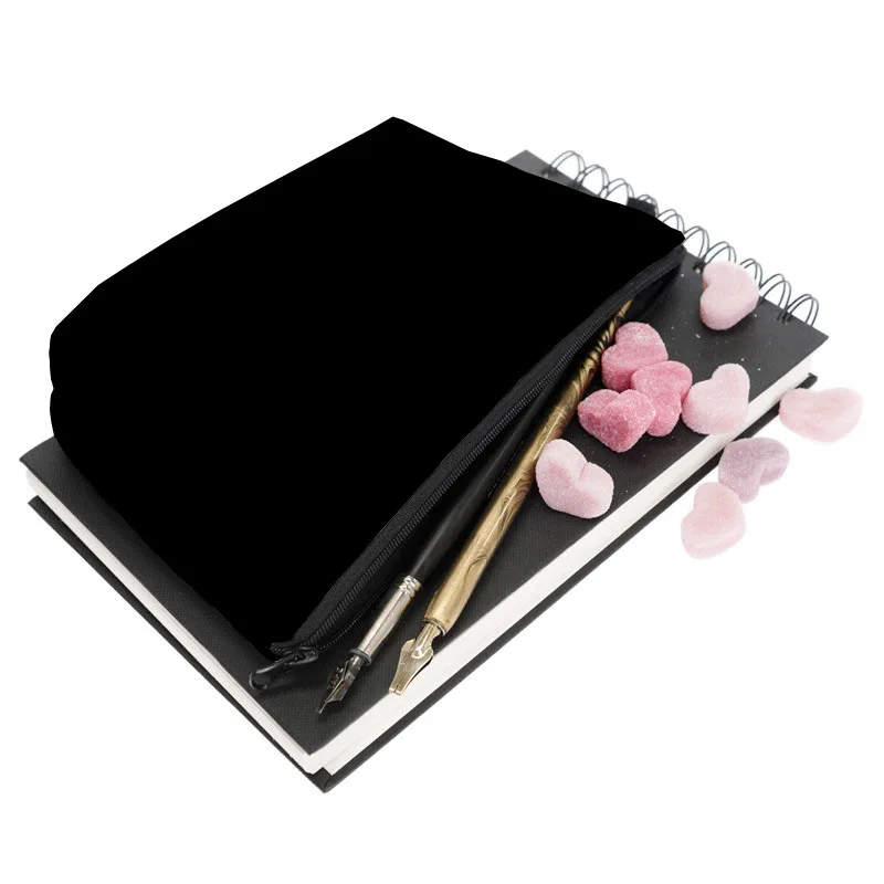 

Solid Cosmetic organizer bag Pure Black Cosmetic Bag Make Up Case Women Brand Makeup Bag Toiletry Tool Travel Storage Pouch