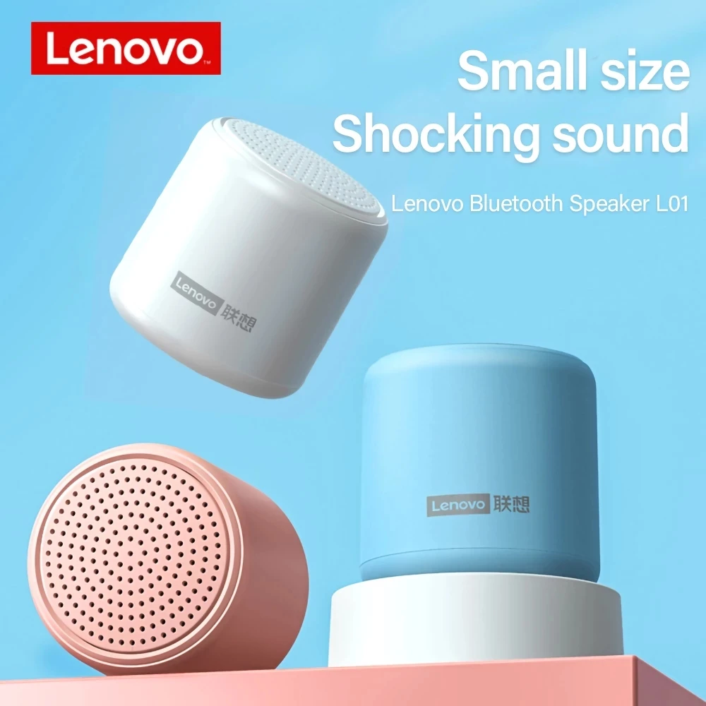 Портативная Bluetooth-Колонка Lenovo L01 беспроводной мини-динамик для улицы объемная