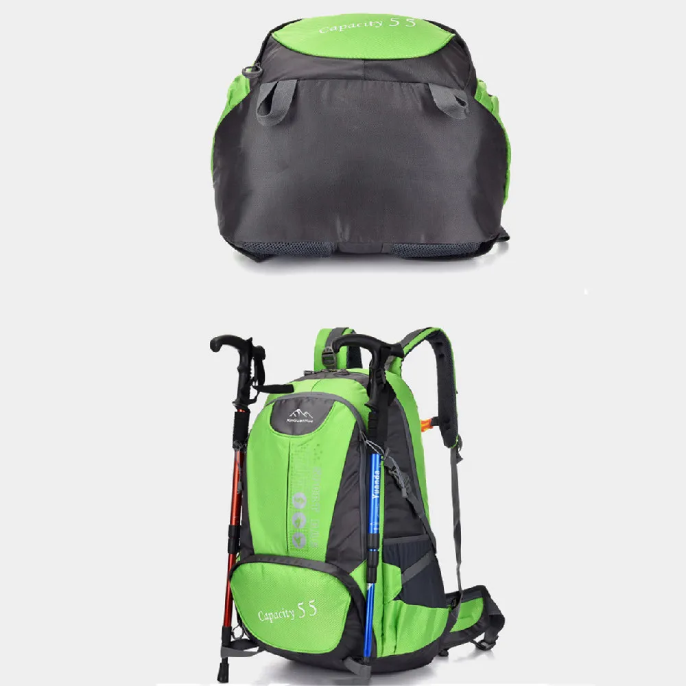 55L Большой Вместительный рюкзак для альпинизма мужчин и женщин спортивный