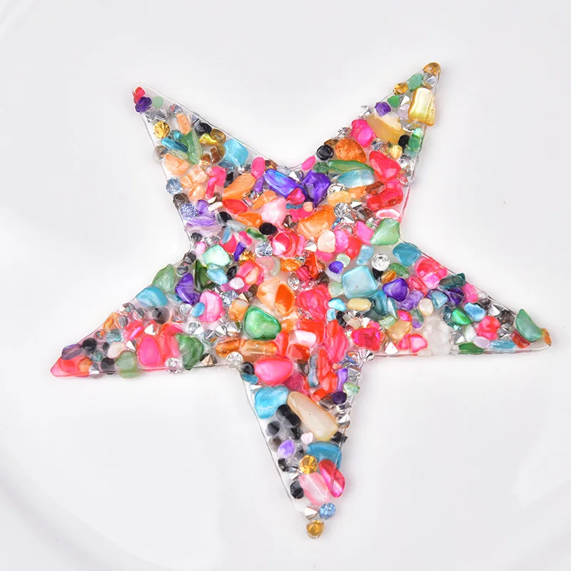 Аппликация со стразами в форме звезды 10 шт./лот 8 см камни и Кристаллы горячей