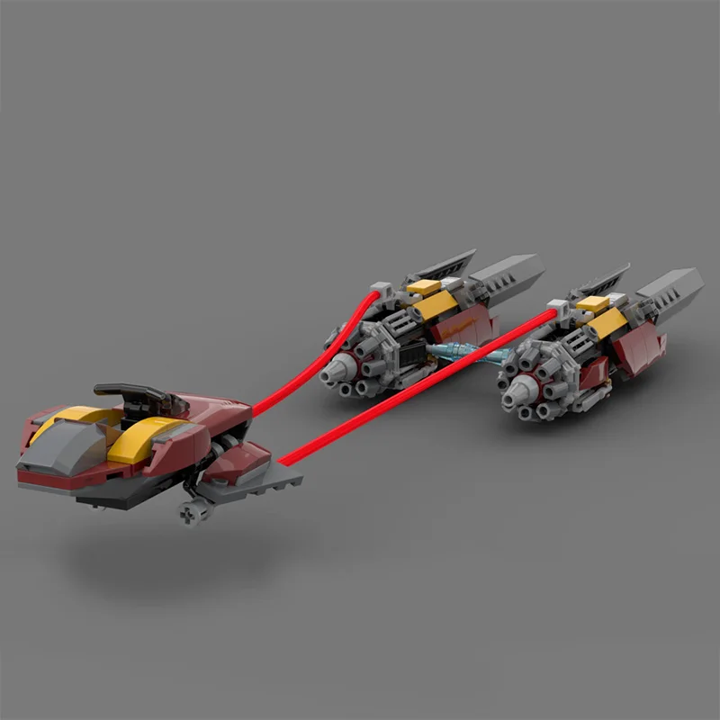 

DIY Marshall'sed Podracer Model DIY Building Blocks 252pcs Moc Bricks Kids Star Series Wars Toys Children Creative Birthday Gift