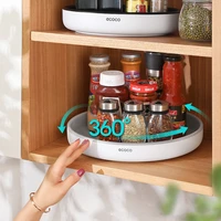 Lazy Susan Turntable Cabinet Kitchen Non Skid Turntable Cabinet Organizer Spice Rack 360 Rotating Spice Rack