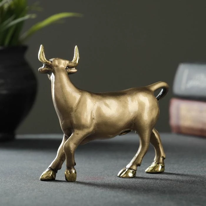 Фигура Бык золото 11х4х10см 5138030