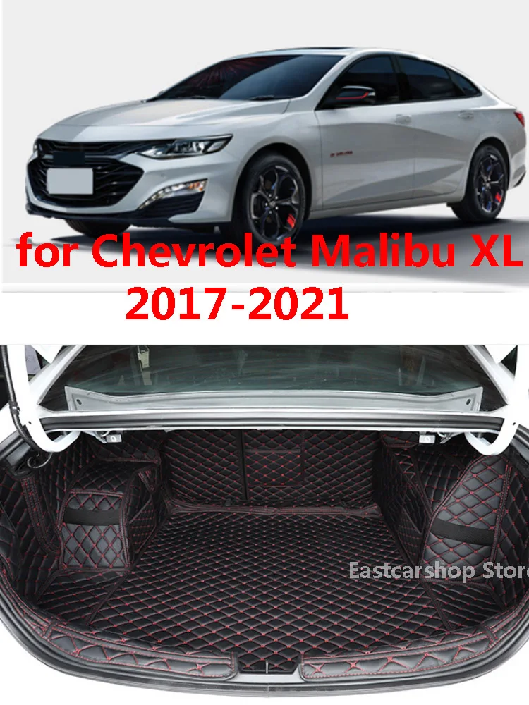 For Chevrolet Malibu XL 2021 2020 Car All Surrounded Rear Trunk Mat Cargo Boot Liner Tray Rear Boot Luggage Cover 2019 2018 2017