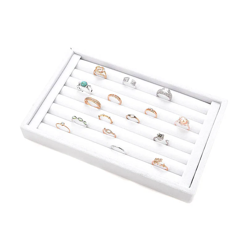 New Hot Ring Jewelry Pendant Velvet Display Organizer Tray Holder Earring Storage Case YAA99 | Украшения и аксессуары