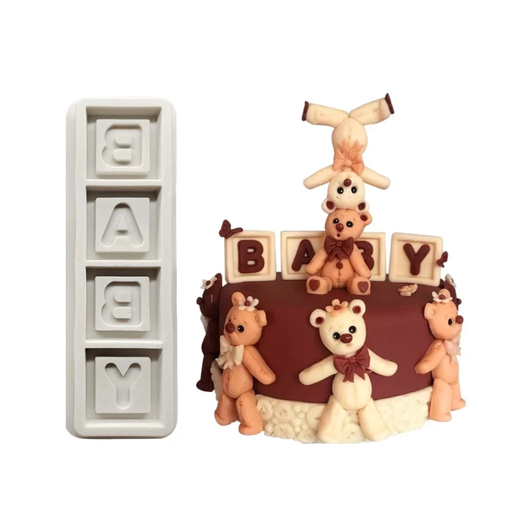 

Детские блоки, силиконовые формы инструменты для украшения тортов из мастики, инструменты для выпечки шоколада, форма для мастики