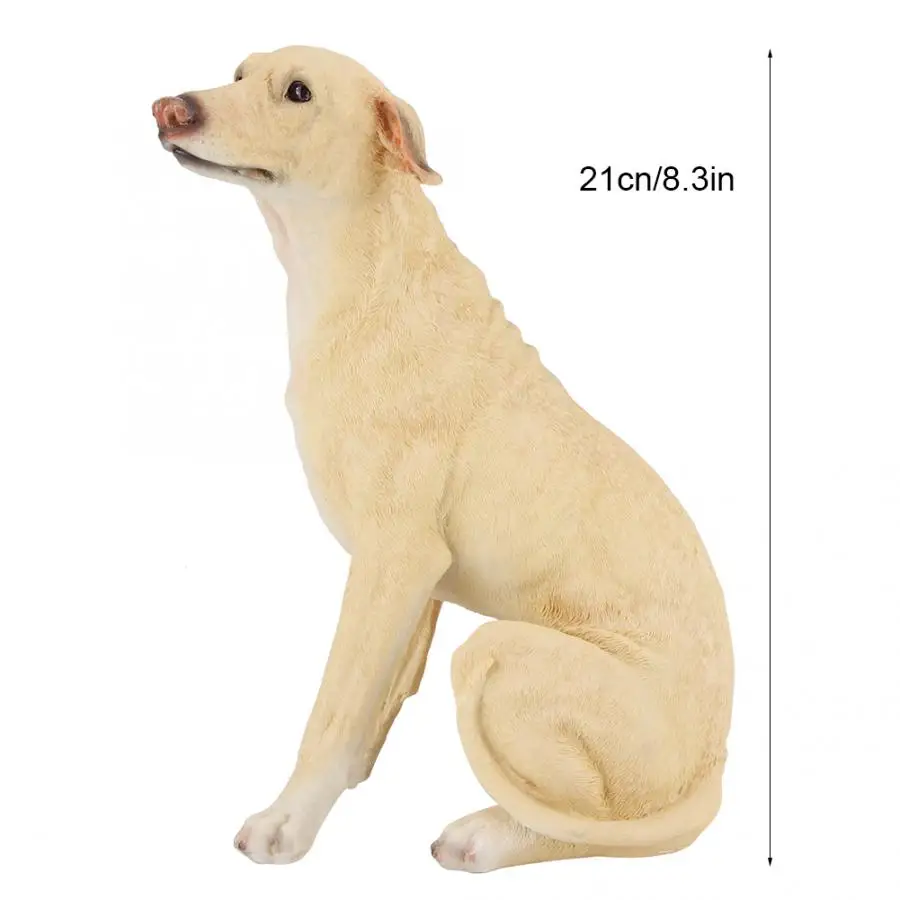 Собака статуэтки миниатюры Пейзаж сада моделирования Смола Животные газон