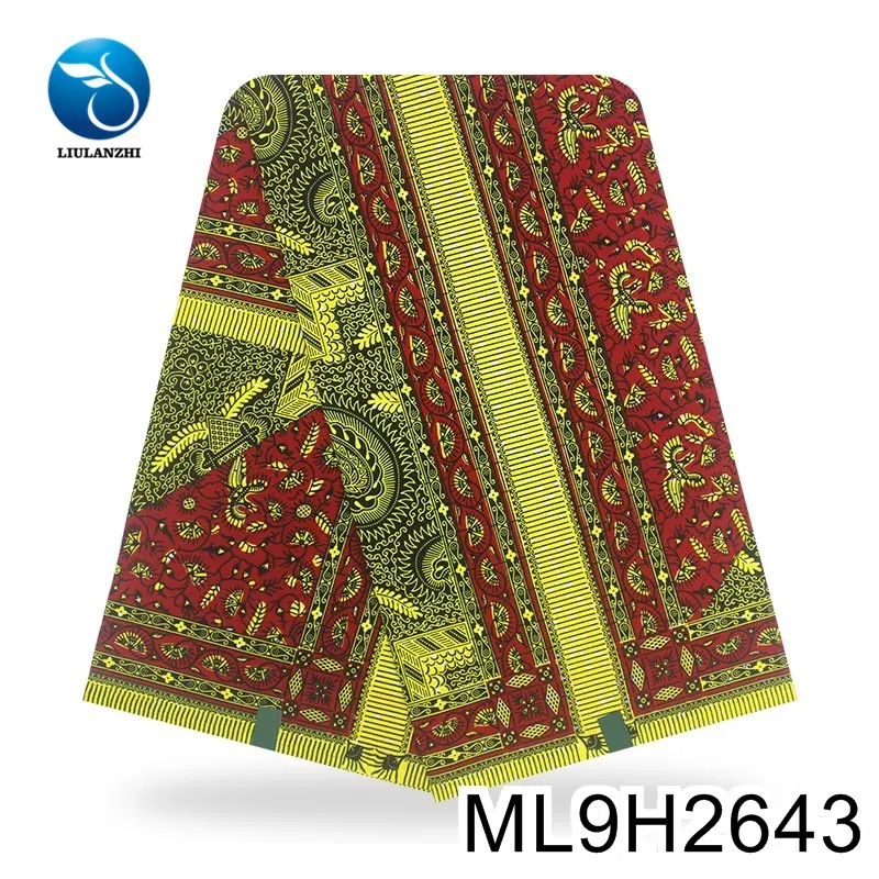 

LIULANZHI cotton wax by yard ankara 100% printing wax cloth sewing 2020 wax tissu fabric ML9H2633-52