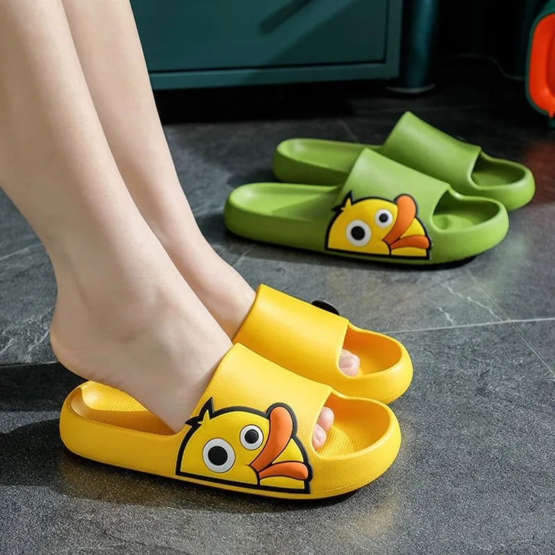 

Summer Men Women Sandals Cartoon Thick Sole Flip Flops Bath Shoes