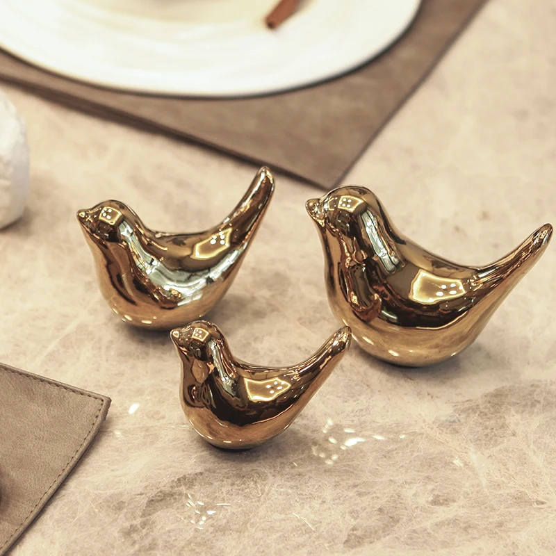 Керамика Украшенные птичками домашняя скульптура небольшие ювелирные изделия