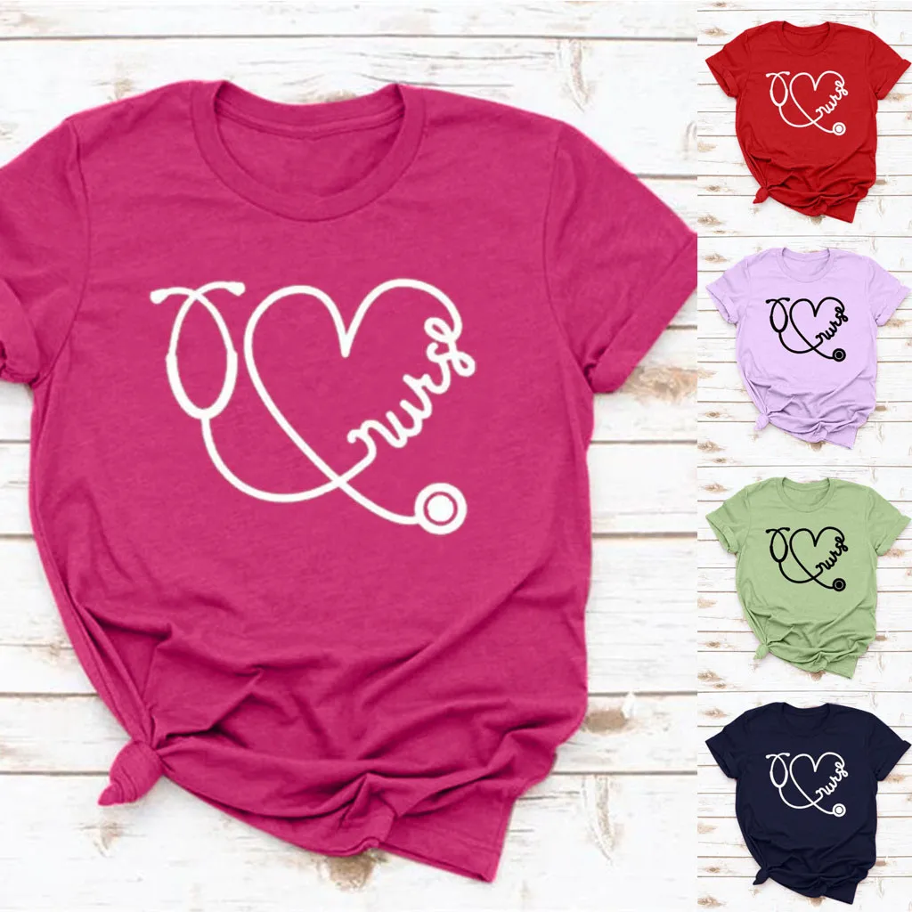 Женская футболка с круглым вырезом коротким рукавом и принтом | одежда