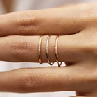 Тонкие изящные кольца для женщин, минималистичное циркониевое светильник-желтое Золотое кольцо на палец, повседневный подарок, Модная бижутерия KCR101