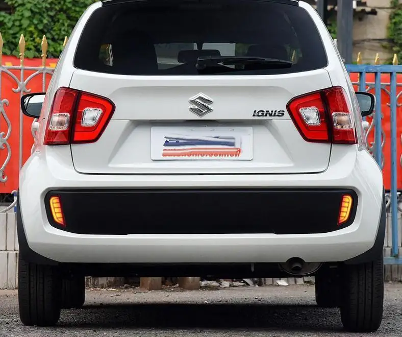 2 шт. автомобильный бампер лампа для suzuki ignis задний светильник года автомобильные аксессуары светодиодный задний светильник ignis задний светильник