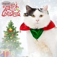 merry christmas jingle bells pet scarf dog cat bandana with bell