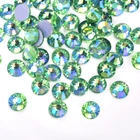 Lt Peridot AB лучше кристалл DMC стразы горячей фиксации стразы зеленый AB Утюг на горячей фиксации стразы мотив для рождества F0290