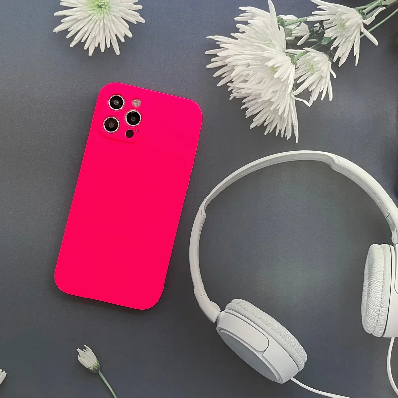 Неоновые силиконовые чехлы для IPhone 11 pro max XR 7 8 Plus XS X флуоресцентный жидкий