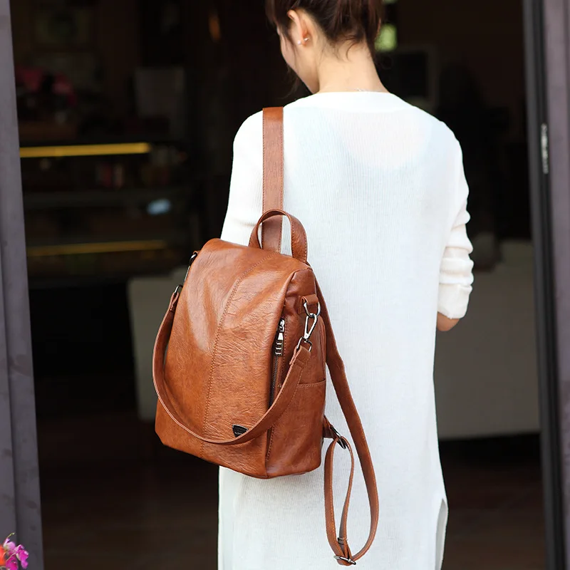 2019 Новые взрывы корейский tide Противоугонный Джокер кожаный женский рюкзак