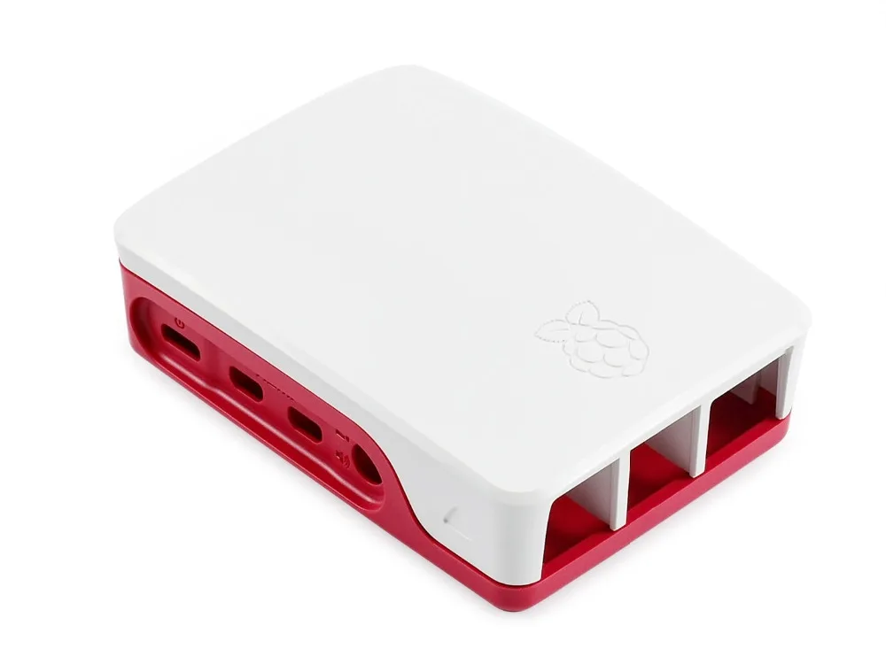 Красный/белый официальный Корпус для Raspberry Pi 4 высокого качества, двухкомпонентная конструкция ABS