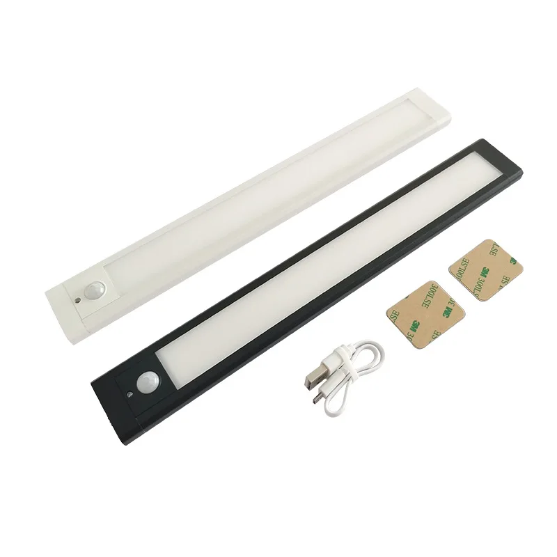 

Led Cabinet Light Horizontal Long Linear Wall Lamp Rechargeable Two-Color Temperature Line Light Induction Lamp wall sconce