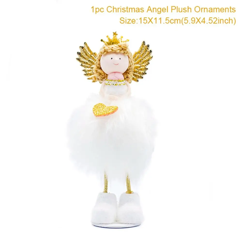 QIFU Christmas Angel Pendant Christmas Decor for Home Christmas Tree Ornaments Xmas Doll Gifts Cristmas Elf New Year - Цвет: Christmas Doll 16