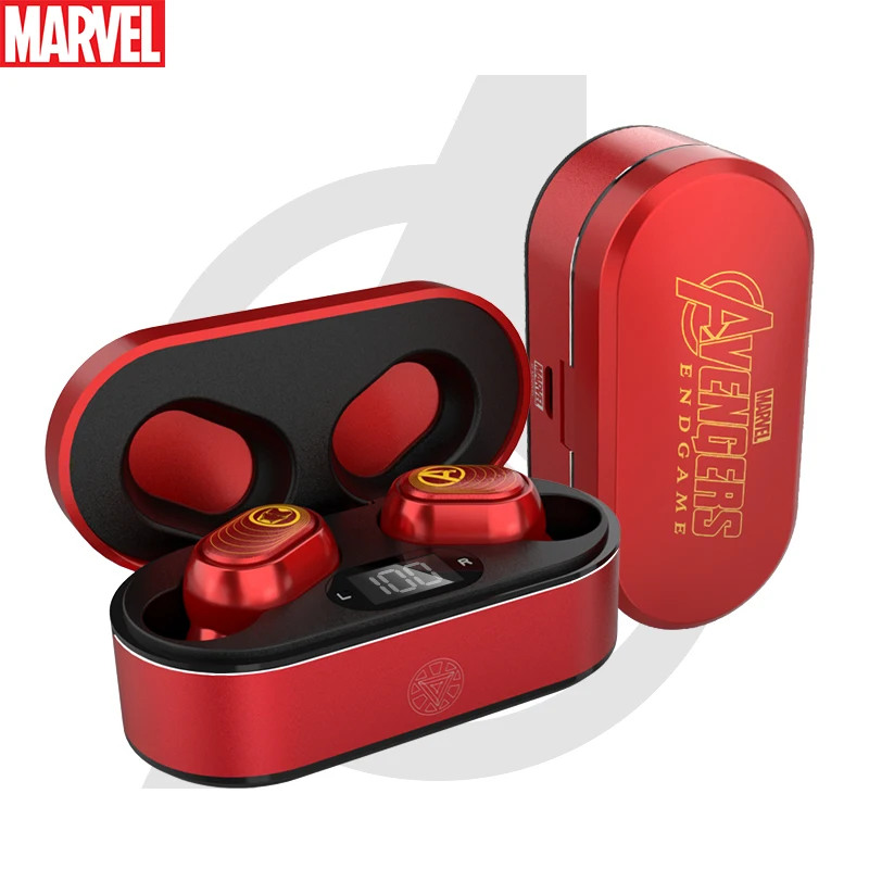 

Marvel TWS Bluetooth 5.0 Earphones Charging Box Wireless Headphone Stereo Sports Waterproof Earbuds Headsets with Microphone