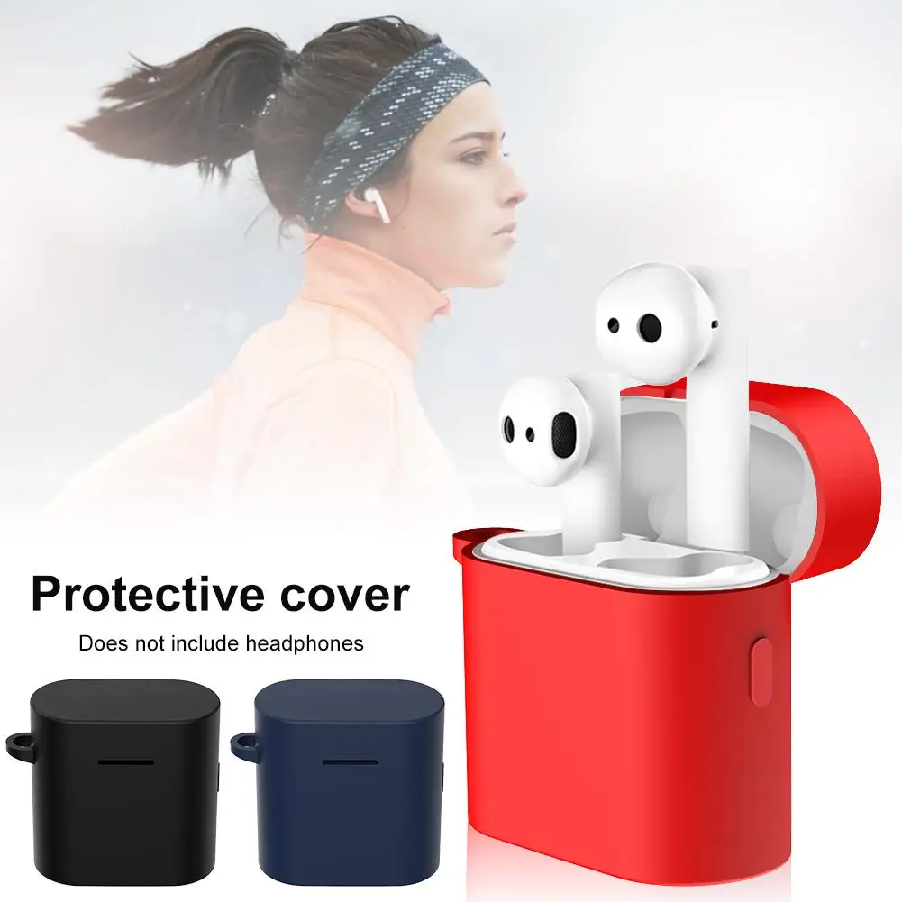 Защитный чехол для наушников Xiaomi Airdots беспроводной гарнитуры Air 2 аксессуары # 5YL