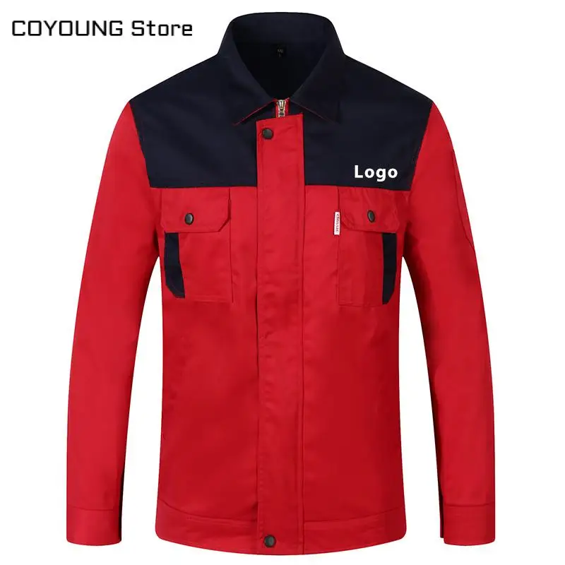 Униформа унисекс с длинным рукавом рабочая одежда смешанных цветов печать