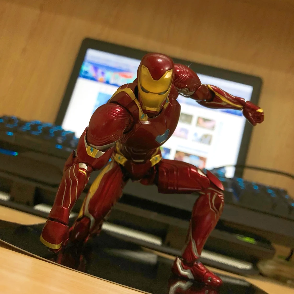 СВЧ Marvel Ironman MK50 Мстители Бесконечность войны шарнирные Фигурки игрушки на
