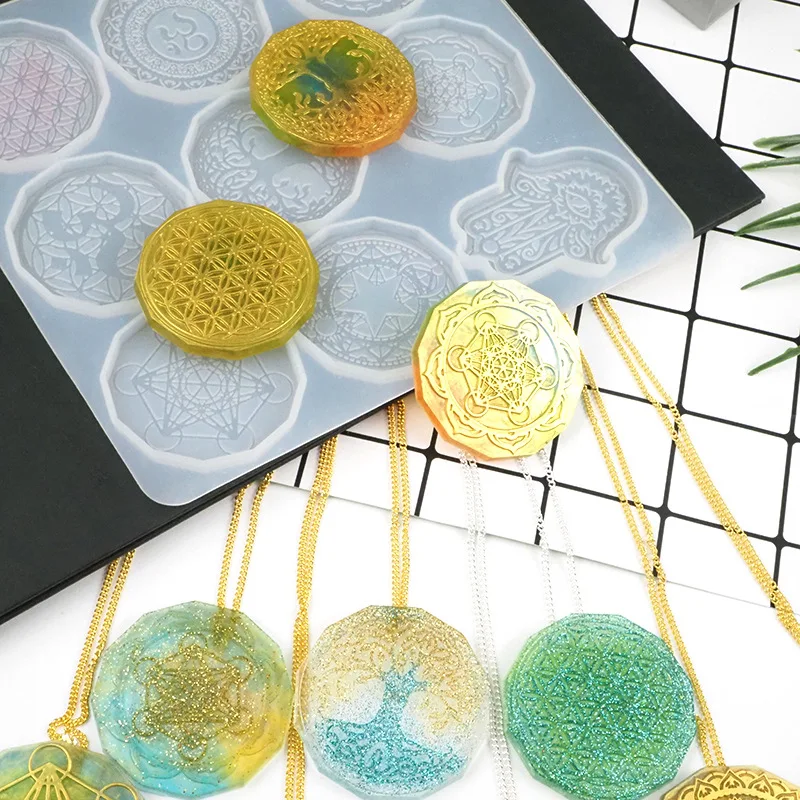 Сделай сам с украшением в виде кристаллов эпоксидная смола форма кулон цветок