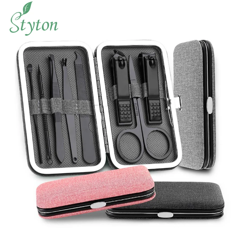 Набор кусачек для ногтей из нержавеющей стали STYTON 8 шт. профессиональные ножницы