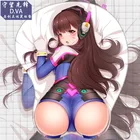 Игровые аксессуары Overwatch DVA для косплея, коврик для мыши, 3D мягкий гелевый игровой коврик с запястьем опоры
