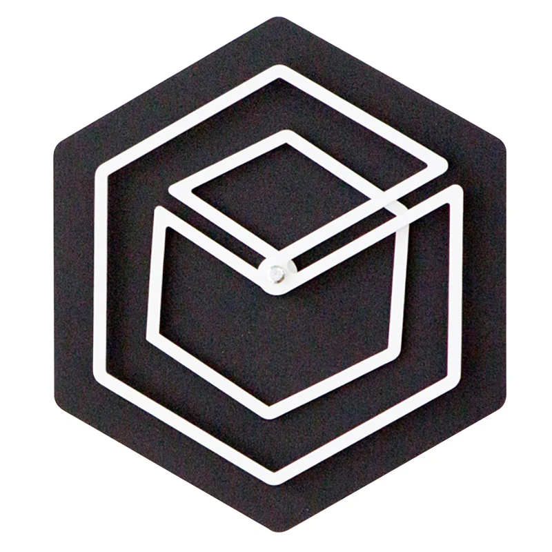 Креативные черные 3d настенные часы деревянные тихие для спальни механизм