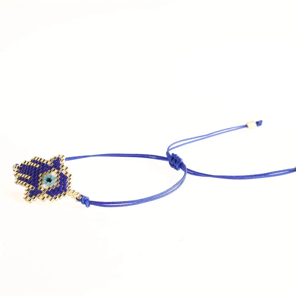 Go2boho Perles MIYUKI браслет evil eye Fatima Hamsa браслеты для женщин Delica бусы ювелирные изделия Pulsera Mujer ручной работы Boho