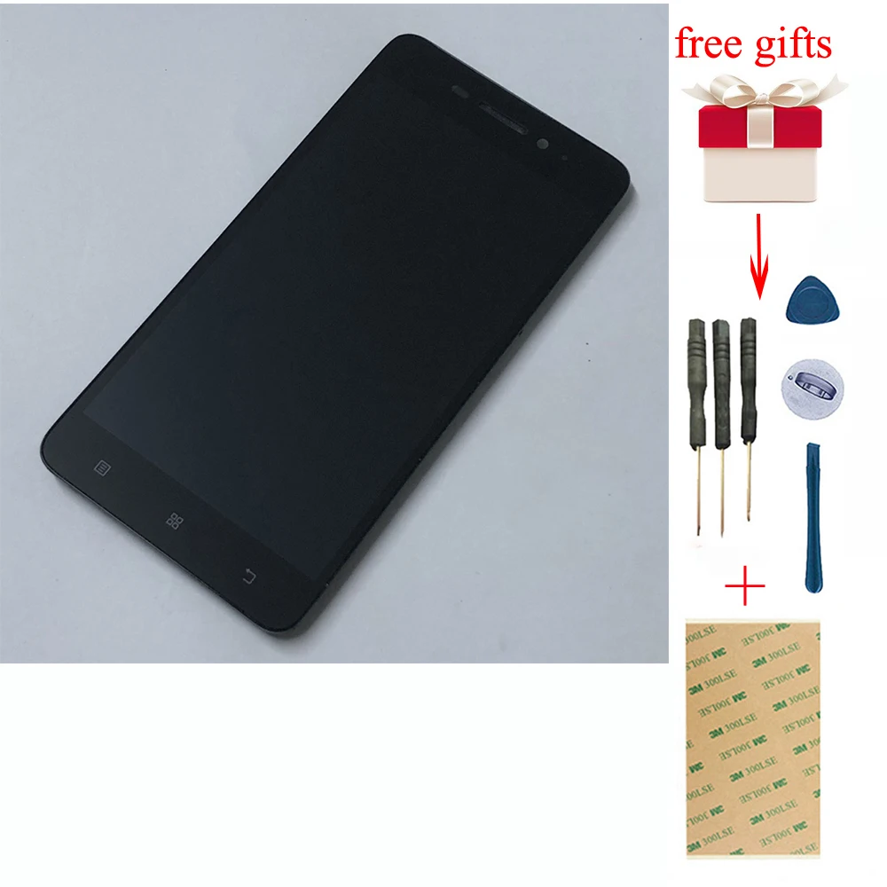 Черный Полный ЖК дисплей панель монитор + сенсорный экран Сенсорная дигитайзер