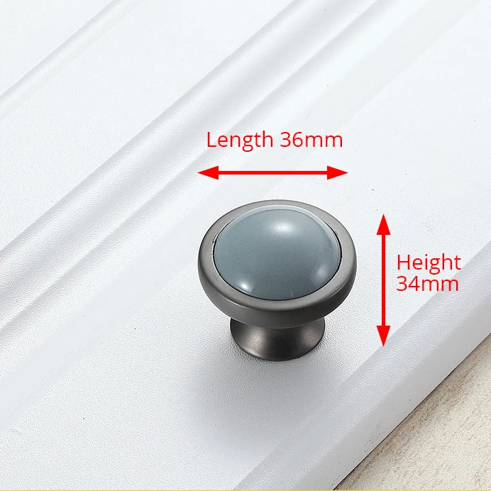 Ручки для шкафов NAIERDI керамические Средиземноморские синие серые