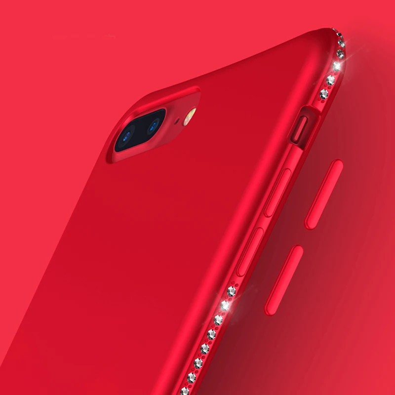 Силиконовый мягкий матовый чехол из ТПУ с кристаллами для huawei P20 lite pro P10 P8 Lite Honor 8 9 P Smart Shell Cover Capa