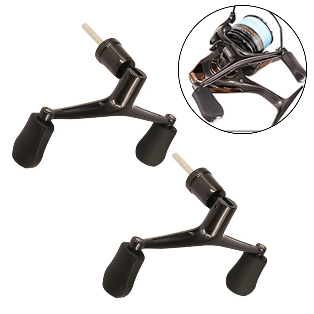 

Metal Fishing Reel Double Handle Grip With Knob Reel Rocker Arm Replacements Fish Spinning Reel Handle Tackle Pesca Accessory