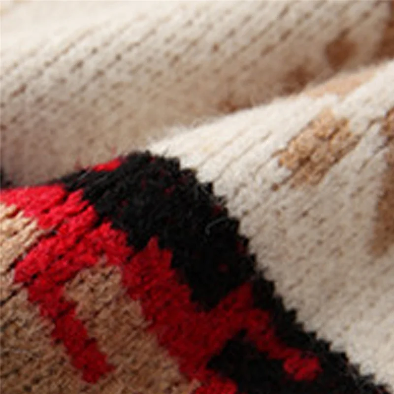 Рождественский женский свитер 2019 пуловер с принтом лося свитера осенне-зимние