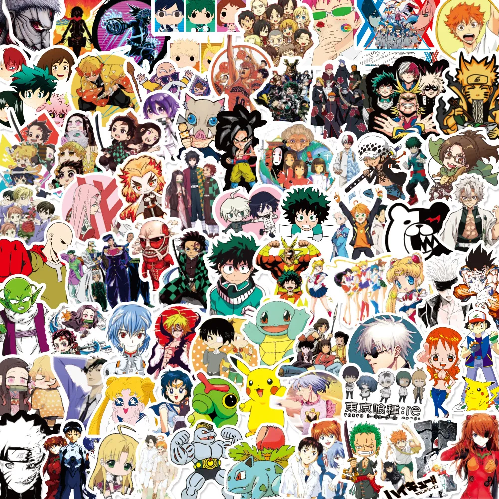 55 шт. Сейлор Мун рассекающий демонов Аниме фигурки смесь наклеек - Цена: 0