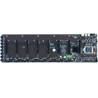 btc b75 miner lga 1155 motherboard cpu for pentiumceleron with 8 graphics card slot for rxgtx10gtx20 series
