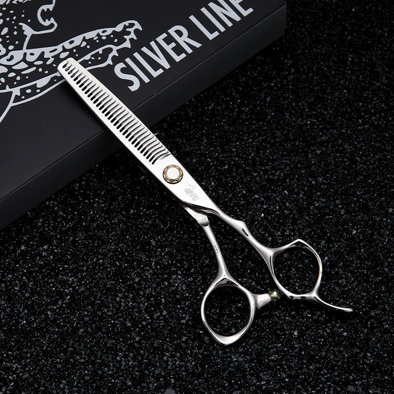 

6 Professional Hair Salon Structure Scissors Set Cutting Barber Haircut Thinning Shear Scissors Hairdressing Hair Tools Scissors
