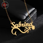 Женское Ожерелье с именем под заказ, из нержавеющей стали