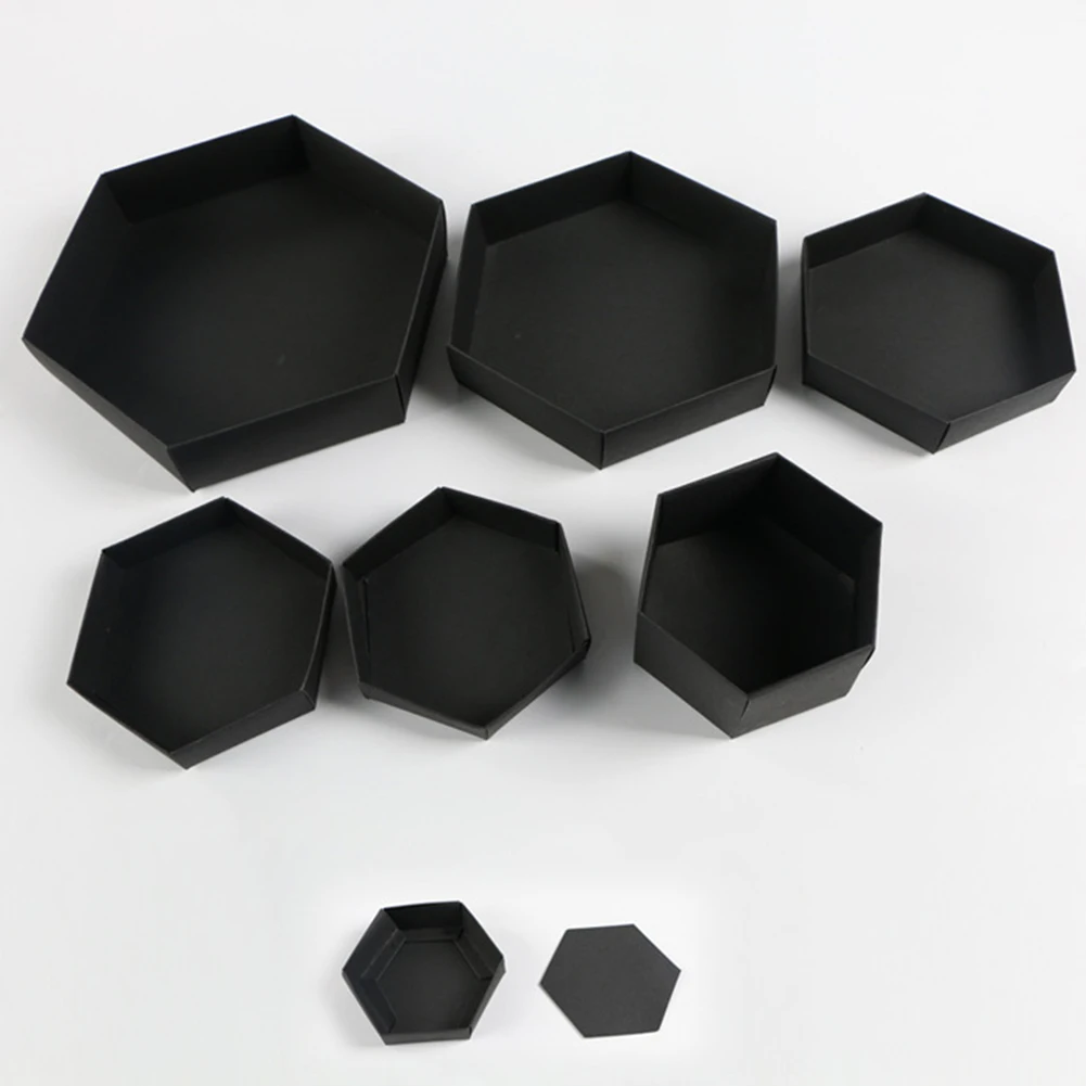 

BLUELANS Hexagon Multilayer DIY Memory Scrapbook Photo Album Box Valentine Wedding Gift Valentine's Day present stand jewelry