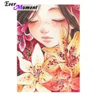 Алмазная мозаика с цветами и бусинами, 4Y1503