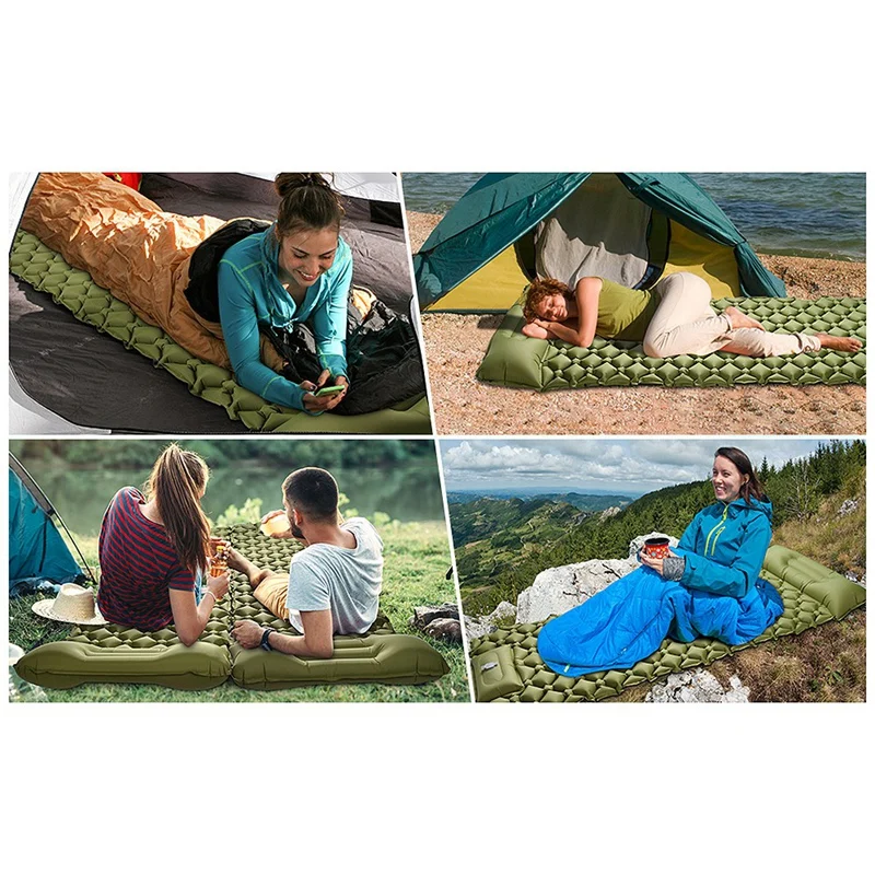 Preço Auto Inflável Almofada De Dormir Travesseiro Leve Compacto Almofada De Ar Para Acampamento Caminhadas Mochila Barraca Ao Ar Livre Colchão Ar