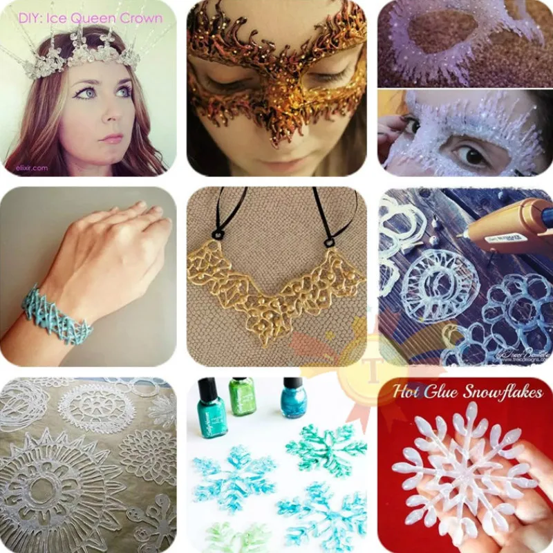 Блестящие термоклеевые палочки для клеевого пистолета 25 шт.|Поделки своими