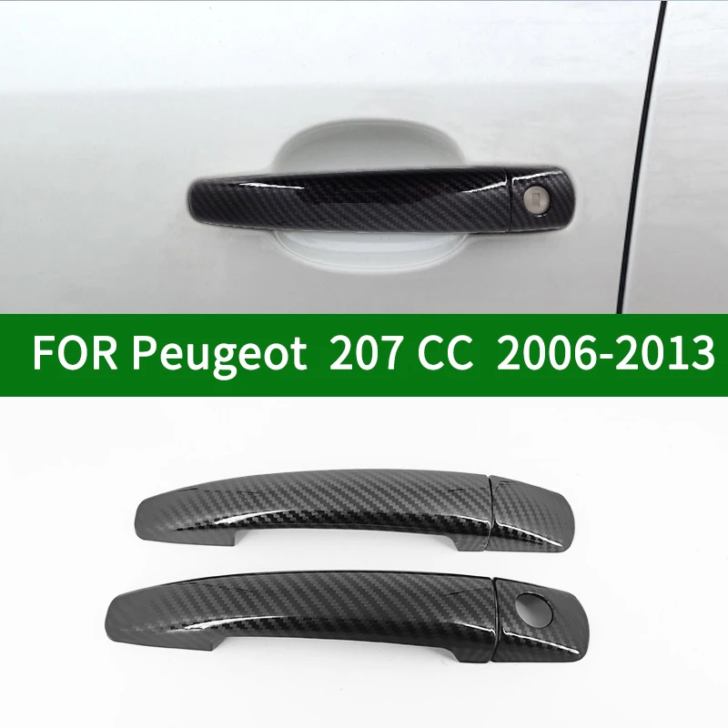 Для Peugeot 207CC купе 2006 2013 аксессуар паттерн углеродного волокна автомобиля 2 дверные