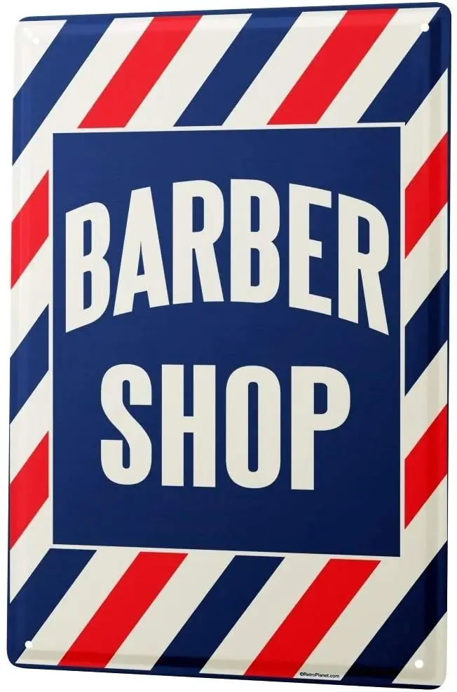 

SINCE 2004 Tin Sign Metal Plate Decorative Sign Home Decor Plaques Barbershop Metal Plate 8X12