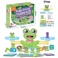 balance match game board toys frogs digital match balancing scale number game kid educational toy to learn add and subtract