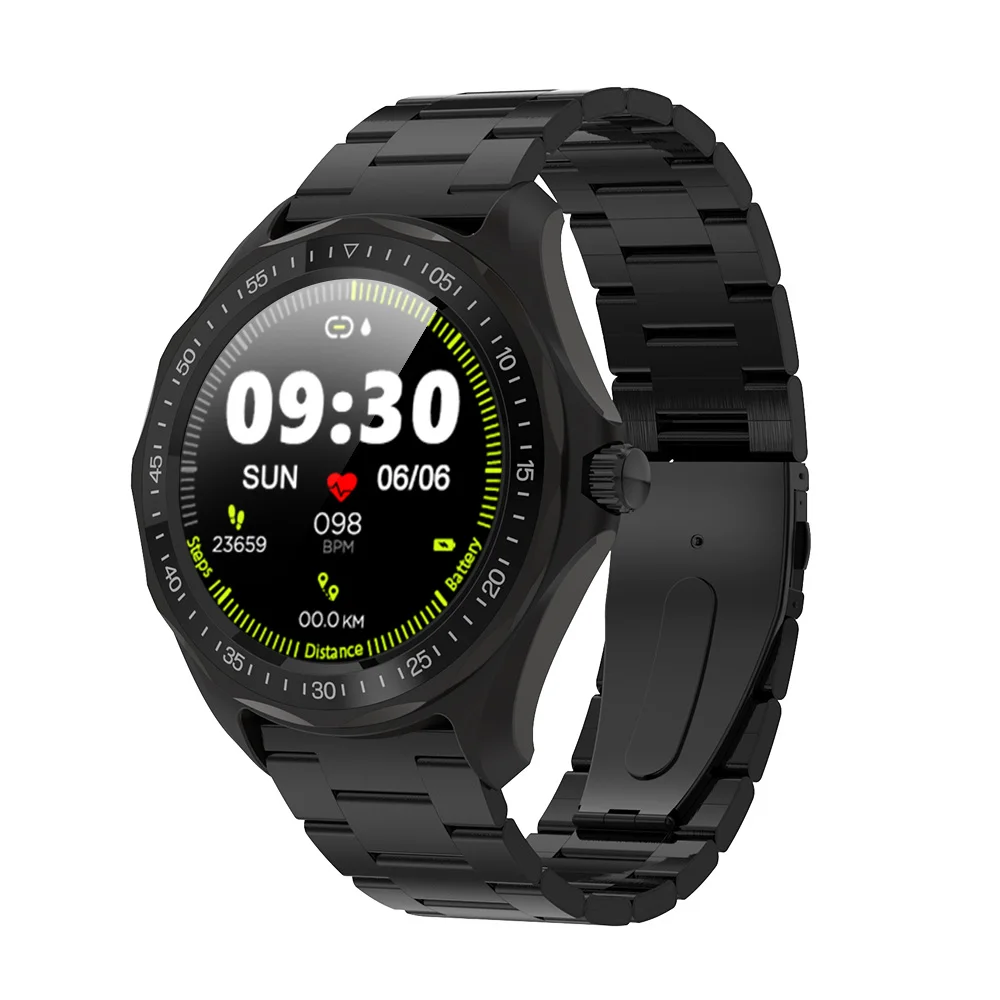 BlackSteel3 SENBONO S09 новые умные часы для мужчин wo мужские часы IP68 Водонепроницаемые Bluetooth звонки/SMS напоминание умные часы для Android IOS - Цвет: BlackSteel3